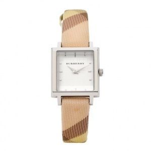 Burberry Womens Leather Band Watch